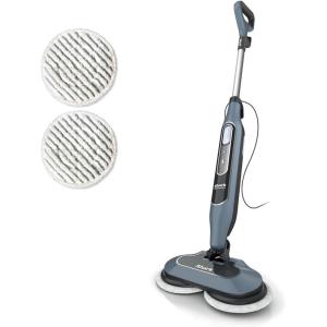 imageShark Steam ampamp Scrub Steam Mop Scrubbing ampamp Sanitizing 2 Steam Modes Rotating Pads XL Water Tank Swivel Steering Designed for Hardwood Marble Tile and Stone Blue S8000Steam  Scrub 2pad