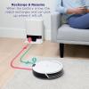 imageShark Navigator Robot Vacuum with SmartPath Navigation and SelfCleaning Brushroll Powerful Suction Pet Hair Pickup AntiHair Wrap for Carpets ampamp Hard Floors Steel Grey RV2110SmartPath Navigator w AutoEmptyWhite