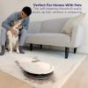 imageShark Navigator Robot Vacuum with SmartPath Navigation and SelfCleaning Brushroll Powerful Suction Pet Hair Pickup AntiHair Wrap for Carpets ampamp Hard Floors Steel Grey RV2110SmartPath Navigator w AutoEmptyWhite
