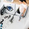 imageShark VACMOP Pro Cordless Hard Floor Cleaner Vacuum and Spray Mop Powerful Suction Lightweight LED Headlights Includes 4 Disposable Pads 12oz Multisurface Cleaning Solution Lavender VM252PLGray  4 Pads