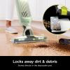 imageShark VACMOP Pro Cordless Hard Floor Cleaner Vacuum and Spray Mop Powerful Suction Lightweight LED Headlights Includes 4 Disposable Pads 12oz Multisurface Cleaning Solution Lavender VM252PLGreen  4 Pads