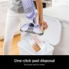 imageShark VACMOP Pro Cordless Hard Floor Cleaner Vacuum and Spray Mop Powerful Suction Lightweight LED Headlights Includes 4 Disposable Pads 12oz Multisurface Cleaning Solution Lavender VM252PLLavender  4 Pads
