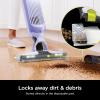 imageShark VACMOP Pro Cordless Hard Floor Cleaner Vacuum and Spray Mop Powerful Suction Lightweight LED Headlights Includes 4 Disposable Pads 12oz Multisurface Cleaning Solution Lavender VM252PLLavender  4 Pads