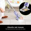 imageShark VACMOP Pro Cordless Hard Floor Cleaner Vacuum and Spray Mop Powerful Suction Lightweight LED Headlights Includes 4 Disposable Pads 12oz Multisurface Cleaning Solution Lavender VM252PLLavender  4 Pads