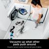 imageShark VACMOP Pro Cordless Hard Floor Cleaner Vacuum and Spray Mop Powerful Suction Lightweight LED Headlights Includes 4 Disposable Pads 12oz Multisurface Cleaning Solution Lavender VM252PLGray  4 Pads