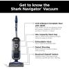 imageShark ZU561 Navigator LiftAway Speed Self Cleaning Brushroll Lightweight Upright Vacuum with HEPA Filter Red PeonyNavigator Swivel