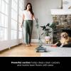 imageShark Detect Ultralight Corded Stick Vacuum with Direction Detect and SelfCleaning Brushroll Powerful Hair Pickup UltraLightweight Crevice ampamp Upholstery Tool Included Evergreen HZ752