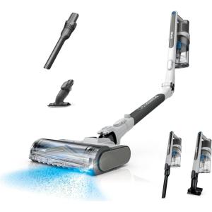 imageShark PowerPro Reveal Plus Cordless Vacuum FloorDetect ampamp DirtReveal Technology HEPA Filter Carpet ampamp Hard Floor Rechargeable Charcoal IZ376HPowerPro Flex wFloor Detect Premium 