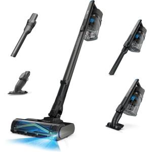 imageShark PowerPro Reveal Plus Cordless Vacuum FloorDetect ampamp DirtReveal Technology HEPA Filter Carpet ampamp Hard Floor Rechargeable Charcoal IZ376HPowerPro Basic