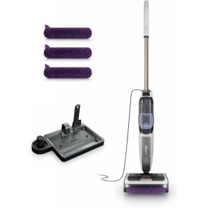 imageShark Steam Pickup 3in1 Steam Mop Picks Up Debris Deep Scrubs ampamp Steam Sanitizes  All At Once Lightweight Steam Cleaner for Home Steam Cleaner for Hardwood Tile ampamp Laminate White SD205CCOSteam Pickup w 3 Brushroll