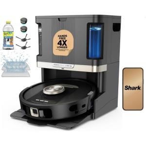 imageShark Robot Vacuum ampamp Mop Combo PowerDetect NeverTouch Pro SelfEmptying SelfRefill with SelfClean Pad Wash ampamp Dry 60Day Debris Capacity 30Day Refill Tank 5 Technologies Black AV2800ZEBKPet Plus WD AutoRefillSelfCleanBlack