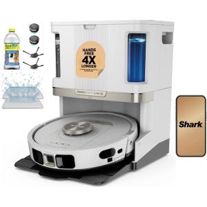imageShark Robot Vacuum ampamp Mop Combo PowerDetect NeverTouch Pro SelfEmptying SelfRefill with SelfClean Pad Wash ampamp Dry 60Day Debris Capacity 30Day Refill Tank 5 Technologies Black AV2800ZEBKWetDry AutoRefillSelfCleanWhite