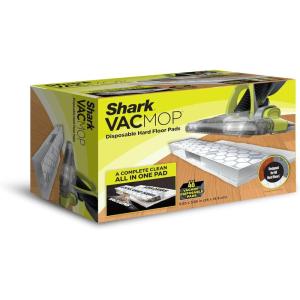imageShark VACMOP Disposable Hard Floor Pad Refills Compatible with VM252 ampamp VM180 NoTouch Disposal for use on All Sealed Floors  Stone Hardwood Laminate ampamp Tile 32 Count Total VMP3246 Hard Floor Pads