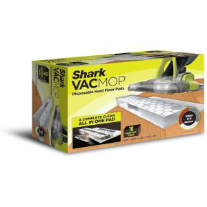 imageShark VACMOP Disposable Hard Floor Pad Refills Compatible with VM252 ampamp VM180 NoTouch Disposal for use on All Sealed Floors  Stone Hardwood Laminate ampamp Tile 32 Count Total VMP3210 Hard Floor Pads