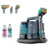 imageShark StainStriker Portable Carpet ampamp Upholstery Cleaner won board self cleaning  Spot Stain ampamp Odor Eliminator Includes 2 Cleaning Tools ampamp 2 Cleaning Solutions Charcoal PX221BRNStainStriker w HairPro Teal