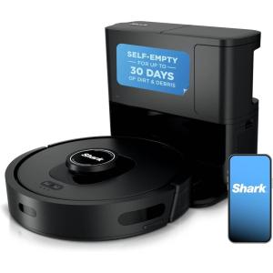 imageShark Stratos 2in1 Robot Vacuum ampamp Mop with 25 HandsFree Features ampamp NeverTouch SelfCleaning Base Precision Mapping Autolift Technology HEPA Filtration Edge Detect AV2700ZE WhiteMatrix AI Ultra Dry Self Empty