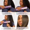 image:imageShark SilkiPro Straight  WettoDry Straightener  Rapid Blow Dryer  3 Interchangeable Combs  UltraFast Drying  No Heat Damage  for All Hair Types  Rose Petal  HT400PKPlum Satin