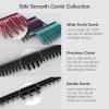 image:imageShark SilkiPro Straight  WettoDry Straightener  Rapid Blow Dryer  3 Interchangeable Combs  UltraFast Drying  No Heat Damage  for All Hair Types  Rose Petal  HT400PKPlum Satin