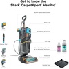 image:imageShark CarpetForce Ultra Upright Carpet Cleaner with HairPro PowerFins Brushroll Two Cleaning Modes Deep Clean Ultra Solution Powerful Stain and Odor Removal Copper EX551HairPro  StainStriker