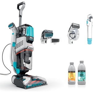image:imageShark CarpetForce Ultra Upright Carpet Cleaner with HairPro PowerFins Brushroll Two Cleaning Modes Deep Clean Ultra Solution Powerful Stain and Odor Removal Copper EX551StainStriker