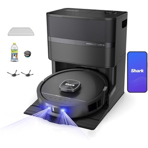 image:imageShark PowerDetect UV Reveal Luxe Collection  2in1 Robot Vacuum amp Mop for Carpets amp Hard Floors  UV Stain Detect  SelfClean SelfEmpty Heated Wash amp Dry  Espresso  RV3024XEUSPUBlack