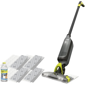 image:imageShark VACMOP Reveal Cordless Hard Floor Cleaner Vacuum amp Spray Mop Powerful Suction Lightweight Illumination Light 4 Disposable Pads 12oz Pet MultiSurface Cleaning Solution Blue VM401BLGray  4 Pads