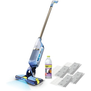 image:imageShark VACMOP Reveal Cordless Hard Floor Cleaner Vacuum amp Spray Mop Powerful Suction Lightweight Illumination Light 4 Disposable Pads 12oz Pet MultiSurface Cleaning Solution Blue VM401BLVacmop Reveal  4 Pads Blue