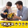 image4in1 Take Apart Toys Truck with Electric Drill DIY Assembly Fire Truck Toy Vehicles Kids STEM Building Educational Cars Toys Birthday Gifts for Age 3 4 5 6 7 8 Years Old Boys GirlsConstruction Truck