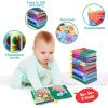 imageBaby Bath Books Nontoxic Fabric Soft Baby Cloth Books Early Education Toys Waterproof Baby Books for Toddler Infants Perfect Shower Toys Kids Bath Toys Birthday Gift Pack of 88pcs