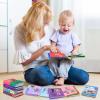 imageBaby Bath Books Nontoxic Fabric Soft Baby Cloth Books Early Education Toys Waterproof Baby Books for Toddler Infants Perfect Shower Toys Kids Bath Toys Birthday Gift Pack of 88pcs