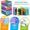 imageBaby Bath Books Nontoxic Fabric Soft Baby Cloth Books Early Education Toys Waterproof Baby Books for Toddler Infants Perfect Shower Toys Kids Bath Toys Birthday Gift Pack of 88pcs