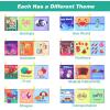 imageBaby Bath Books Nontoxic Fabric Soft Baby Cloth Books Early Education Toys Waterproof Baby Books for Toddler Infants Perfect Shower Toys Kids Bath Toys Birthday Gift Pack of 88pcs