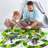 imageTrack Car Toys 269 PCS Racing Tracks Toy Create A Frozen World Race Road Flexible Tracks Playset ampamp 2 PCS Cool Race Cars Toddler Toys Birthday Gifts for Age 3 4 5 6 Year Old Boys GirlsGreen