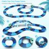 imageTrack Car Toys 269 PCS Racing Tracks Toy Create A Frozen World Race Road Flexible Tracks Playset ampamp 2 PCS Cool Race Cars Toddler Toys Birthday Gifts for Age 3 4 5 6 Year Old Boys GirlsBlue