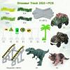 imageTrack Car Toys 269 PCS Racing Tracks Toy Create A Frozen World Race Road Flexible Tracks Playset ampamp 2 PCS Cool Race Cars Toddler Toys Birthday Gifts for Age 3 4 5 6 Year Old Boys GirlsGreen