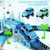 imageTrack Car Toys 269 PCS Racing Tracks Toy Create A Frozen World Race Road Flexible Tracks Playset ampamp 2 PCS Cool Race Cars Toddler Toys Birthday Gifts for Age 3 4 5 6 Year Old Boys GirlsBlue