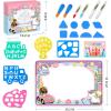 imageWater Doodle Mat  Kids Painting Writing Color Doodle Drawing Mat Toy Bring Magic Pens Educational Toys for Age 2 3 4 5 6 7 Year Old Girls Boys Age Toddler GiftPink