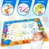 imageWater Doodle Mat  Kids Painting Writing Color Doodle Drawing Mat Toy Bring Magic Pens Educational Toys for Age 2 3 4 5 6 7 Year Old Girls Boys Age Toddler GiftOcean