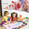 imageWater Doodle Mat  Kids Painting Writing Doodle Toy Board  Color Doodle Drawing Mat Bring Magic Pens Educational Toys for Age 3 4 5 6 7 8 9 10 11 12 Year Old Girls Boys Age Toddler Gift PinkPurple
