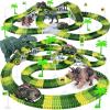 imageTrack Car Toys 269 PCS Racing Tracks Toy Create A Frozen World Race Road Flexible Tracks Playset ampamp 2 PCS Cool Race Cars Toddler Toys Birthday Gifts for Age 3 4 5 6 Year Old Boys GirlsGreen