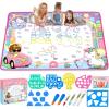 imageWater Doodle Mat  Kids Painting Writing Color Doodle Drawing Mat Toy Bring Magic Pens Educational Toys for Age 2 3 4 5 6 7 Year Old Girls Boys Age Toddler GiftPink