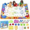 imageWater Doodle Mat  Kids Painting Writing Color Doodle Drawing Mat Toy Bring Magic Pens Educational Toys for Age 2 3 4 5 6 7 Year Old Girls Boys Age Toddler GiftOcean