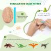 imageDig Up Dinosaur Fossil Eggs Break Open 12 Unique Eggs and Discover 12 Cute Dinosaurs Easter Digging Toy for 3 4 5 6 7 8 912 Year Old Boys Archaeology Science STEM GiftBlue