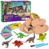 imageDig Up Dinosaur Fossil Eggs Break Open 12 Unique Eggs and Discover 12 Cute Dinosaurs Easter Digging Toy for 3 4 5 6 7 8 912 Year Old Boys Archaeology Science STEM GiftBlue