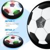 imageLED Hover Soccer Ball Boy Toys Air Power Kids Training Ball Playing Football Indoor Outdoor Game Birthday Gifts for Age 3 4 5 6 7 810 Years Old Boys Girls  Soccer 2PCS BlackBlackblack