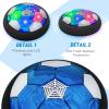 imageLED Hover Soccer Ball Boy Toys Air Power Kids Training Ball Playing Football Indoor Outdoor Game Birthday Gifts for Age 3 4 5 6 7 810 Years Old Boys Girls  Soccer 2PCS BlackBlueblue