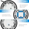 imageLED Hover Soccer Ball Boy Toys Air Power Kids Training Ball Playing Football Indoor Outdoor Game Birthday Gifts for Age 3 4 5 6 7 810 Years Old Boys Girls  Soccer 2PCS BlackBlueblue