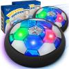 imageLED Hover Soccer Ball Boy Toys Air Power Kids Training Ball Playing Football Indoor Outdoor Game Birthday Gifts for Age 3 4 5 6 7 810 Years Old Boys Girls  Soccer 2PCS BlackBlueblue