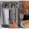 imageGE 2 Slice Stainless Steel Toaster Extra Wide Slots for Toasting Bagels Breads Waffles ampamp More 7 Adjustable Shade Settings Removable Crumb Tray Countertop Kitchen Essentials 850 Watts2Slice