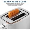 imageGE 2 Slice Stainless Steel Toaster Extra Wide Slots for Toasting Bagels Breads Waffles ampamp More 7 Adjustable Shade Settings Removable Crumb Tray Countertop Kitchen Essentials 850 Watts2Slice